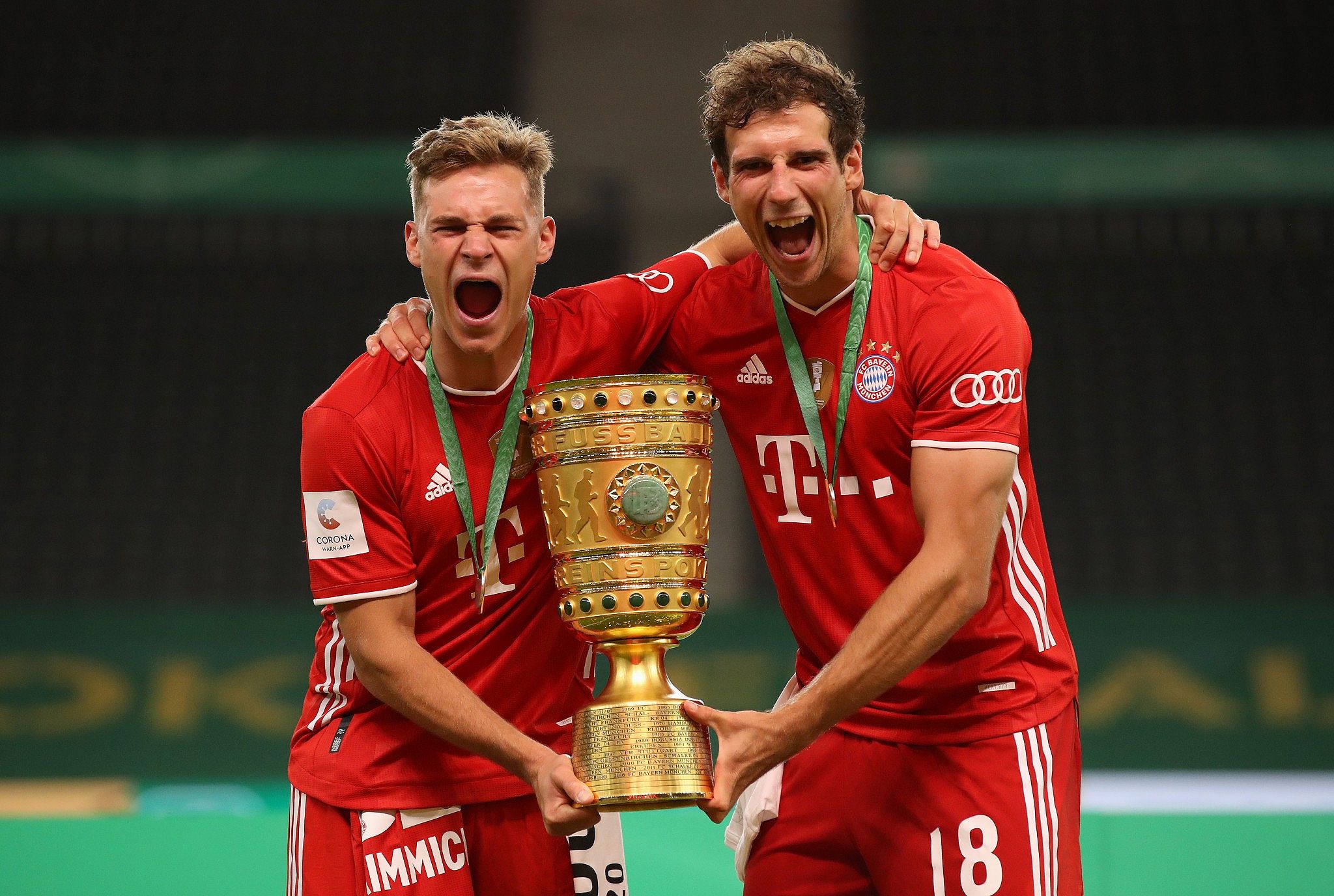 Kimmich và Goretzka của Bayern Munich